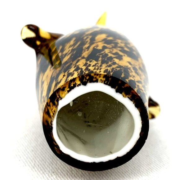 Murano Art Glass Penguin Figurine Italy Hand Blown Glass Yellow Black 3.75" - Picture 6 of 6